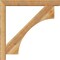 Ekena Millwork Westlake Block Rough Sawn Bracket w/ Offset Brace, Western Red Cedar, 6"W x 44"D x 44"H BKT0604X44X44WTL05RWR - alternate 4